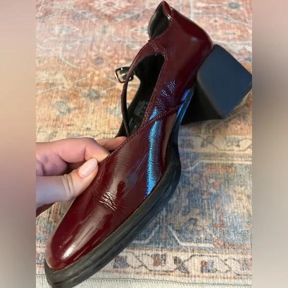 Vagabond Burgundy Mary Jane Shoes - Picture 5 of 7